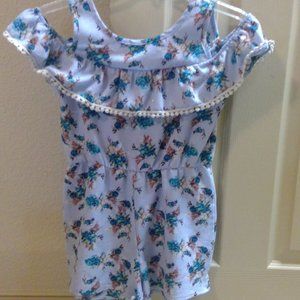 A kids off the sholder romper